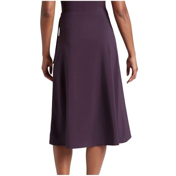 Athleta Grace Wrap Skirt in Deep Crocus Violet Balletcare Midi Skirt Size Small - Picture 8 of 13